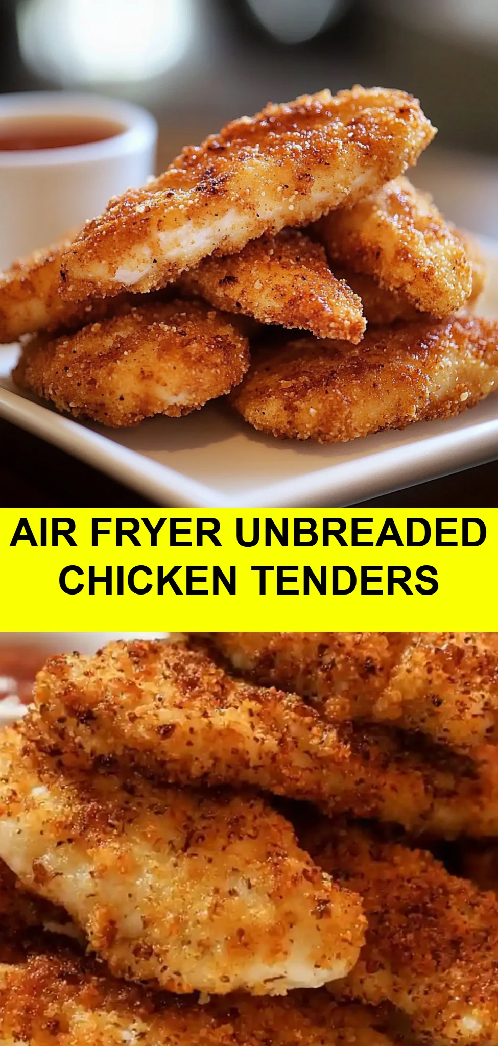 Air Fryer Unbreaded Chicken Tenders