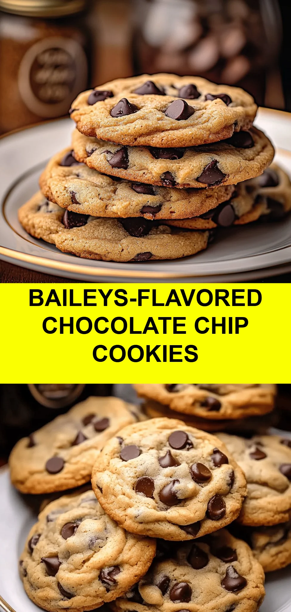 Baileys-flavored Chocolate Chip Cookies