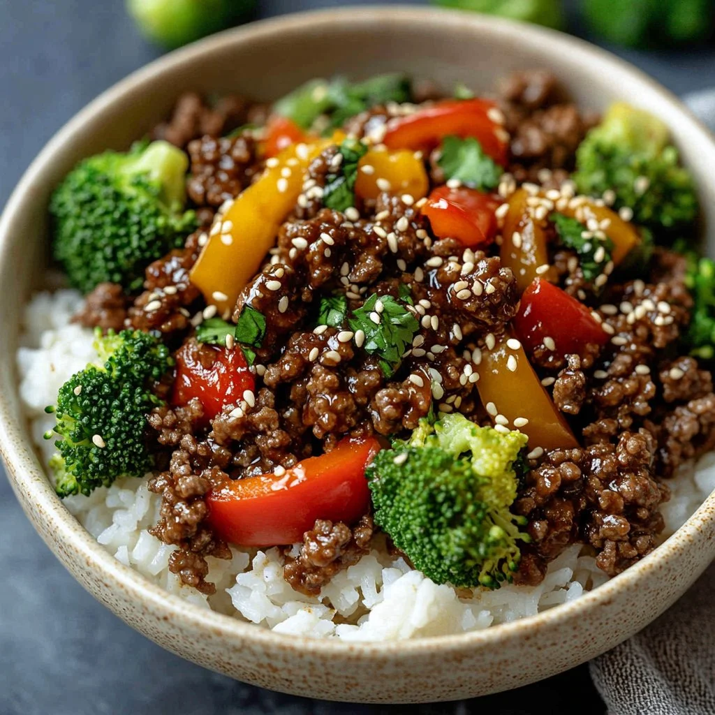 Beef and Broccoli Stir-Fry served in a bowl with chopsticks
