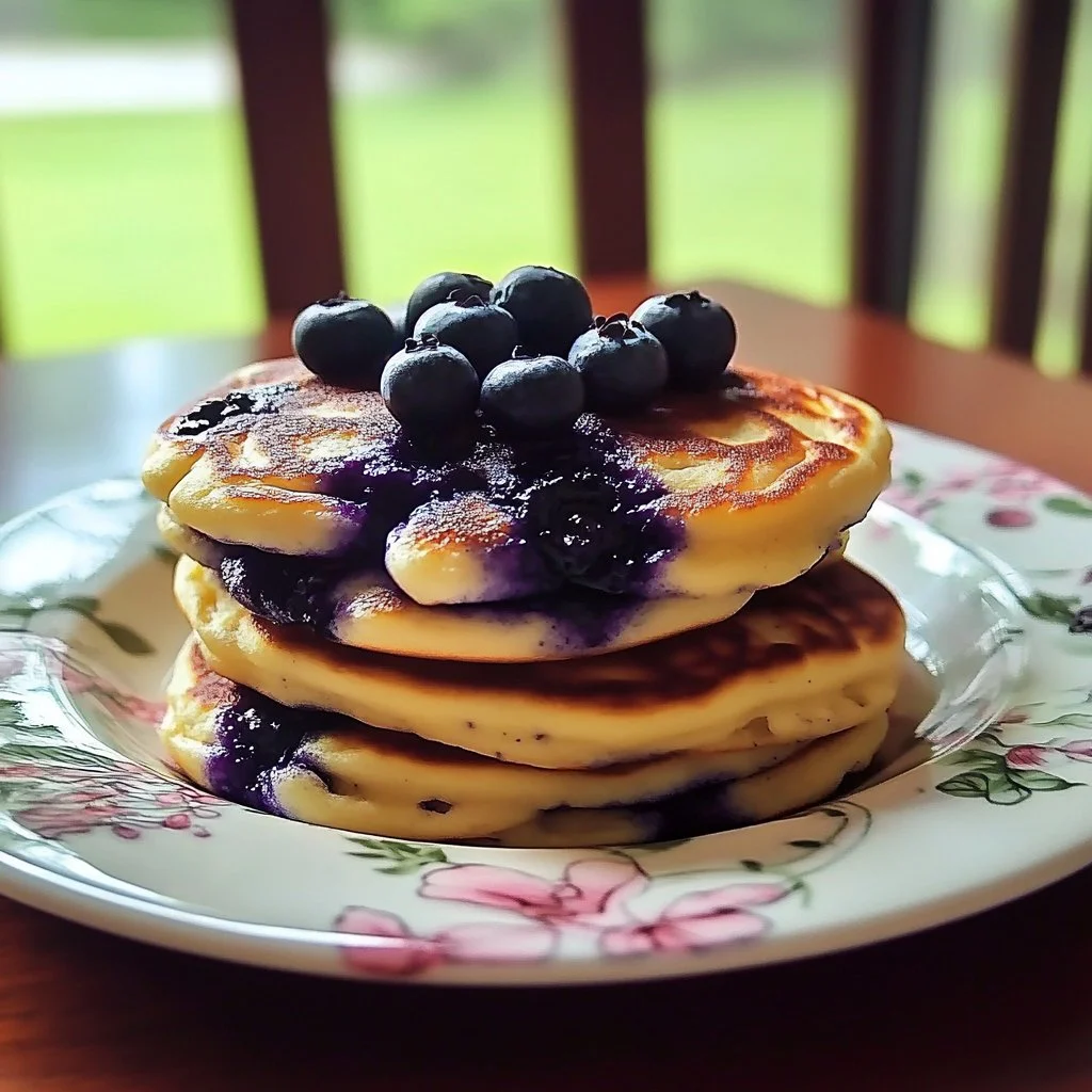 Fluffy Blueberry Cottage Cloud Bread with a light texture and blueberries