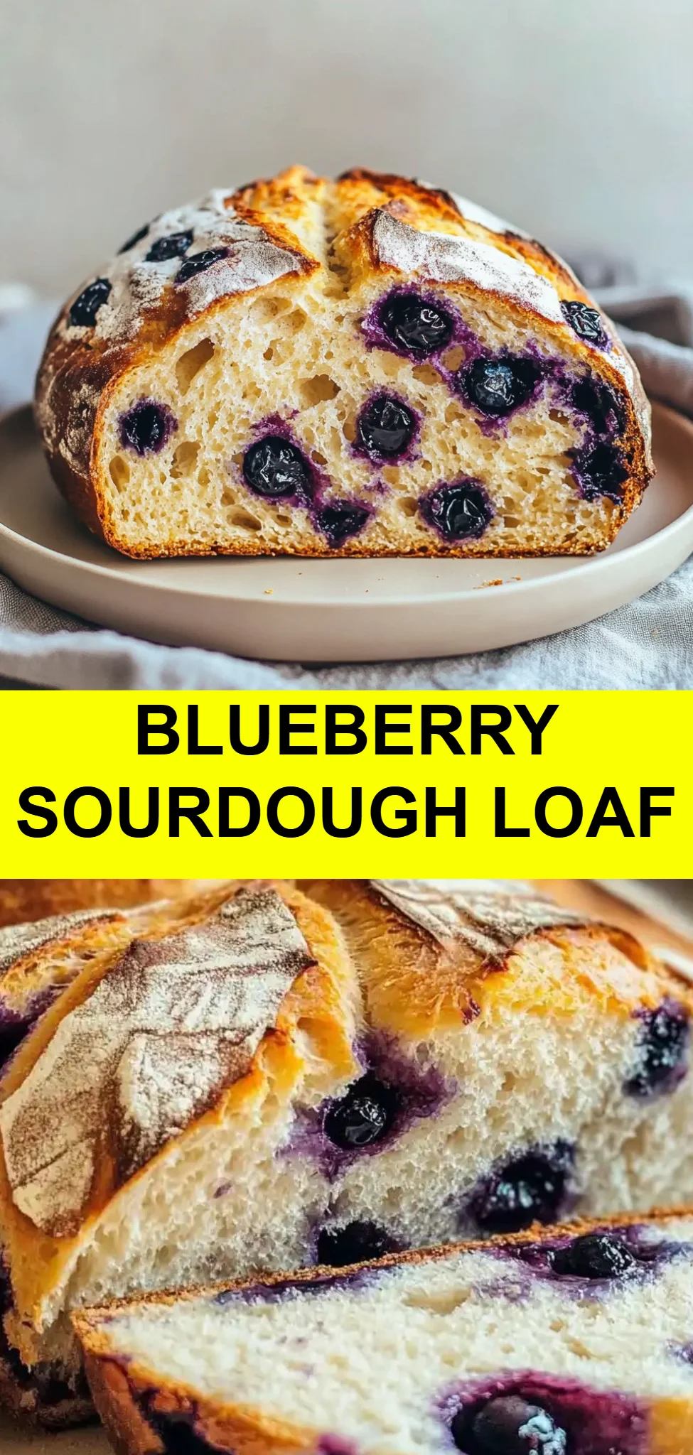 Blueberry Sourdough Loaf