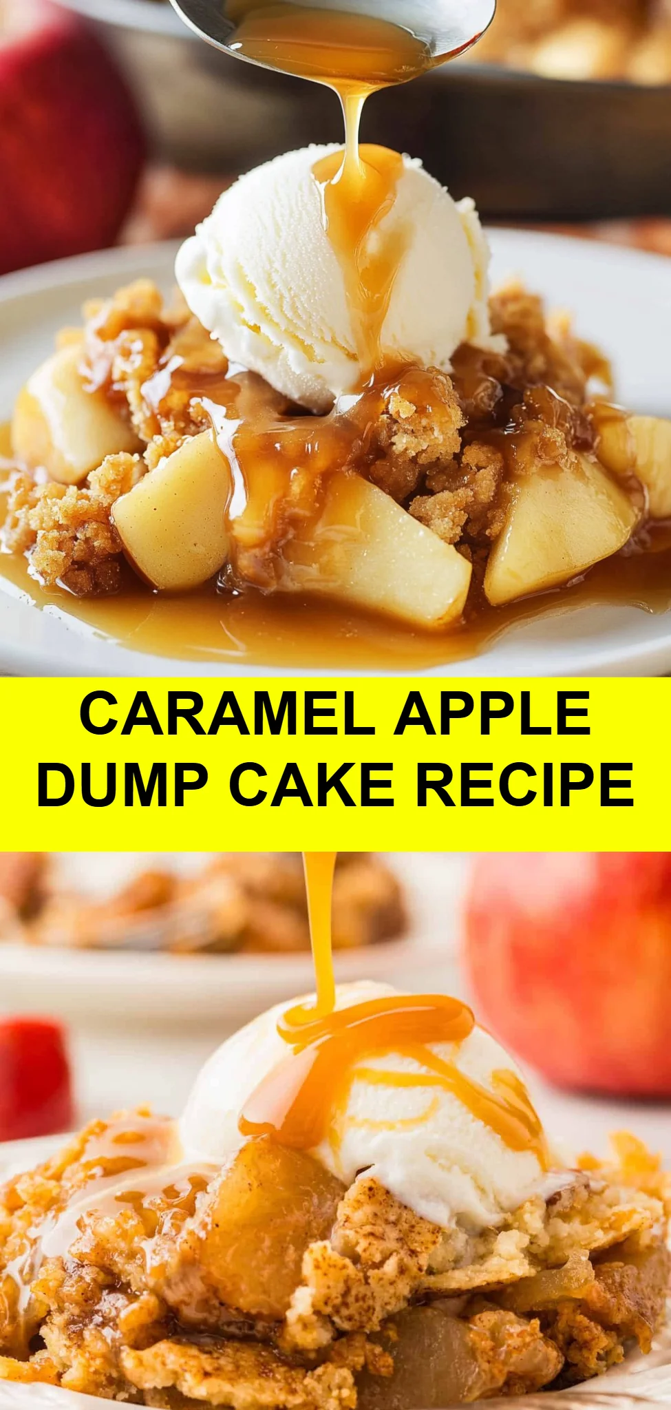 Caramel Apple Dump Cake Recipe
