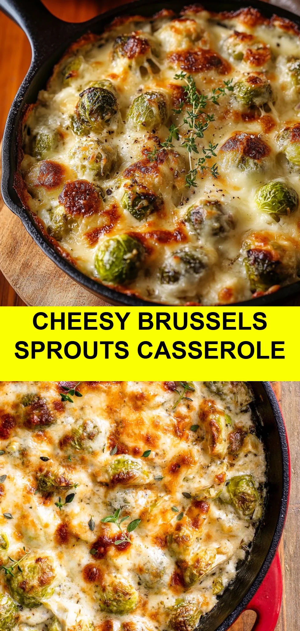 Cheesy Brussels Sprouts Casserole