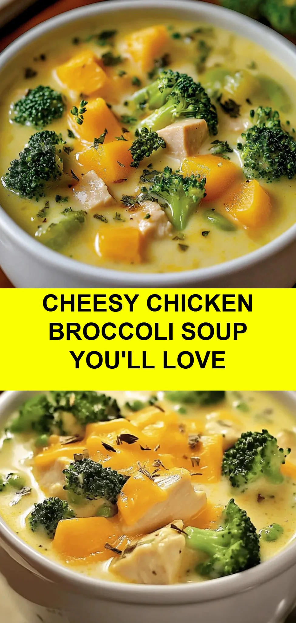Cheesy Chicken Broccoli Soup You'll Love