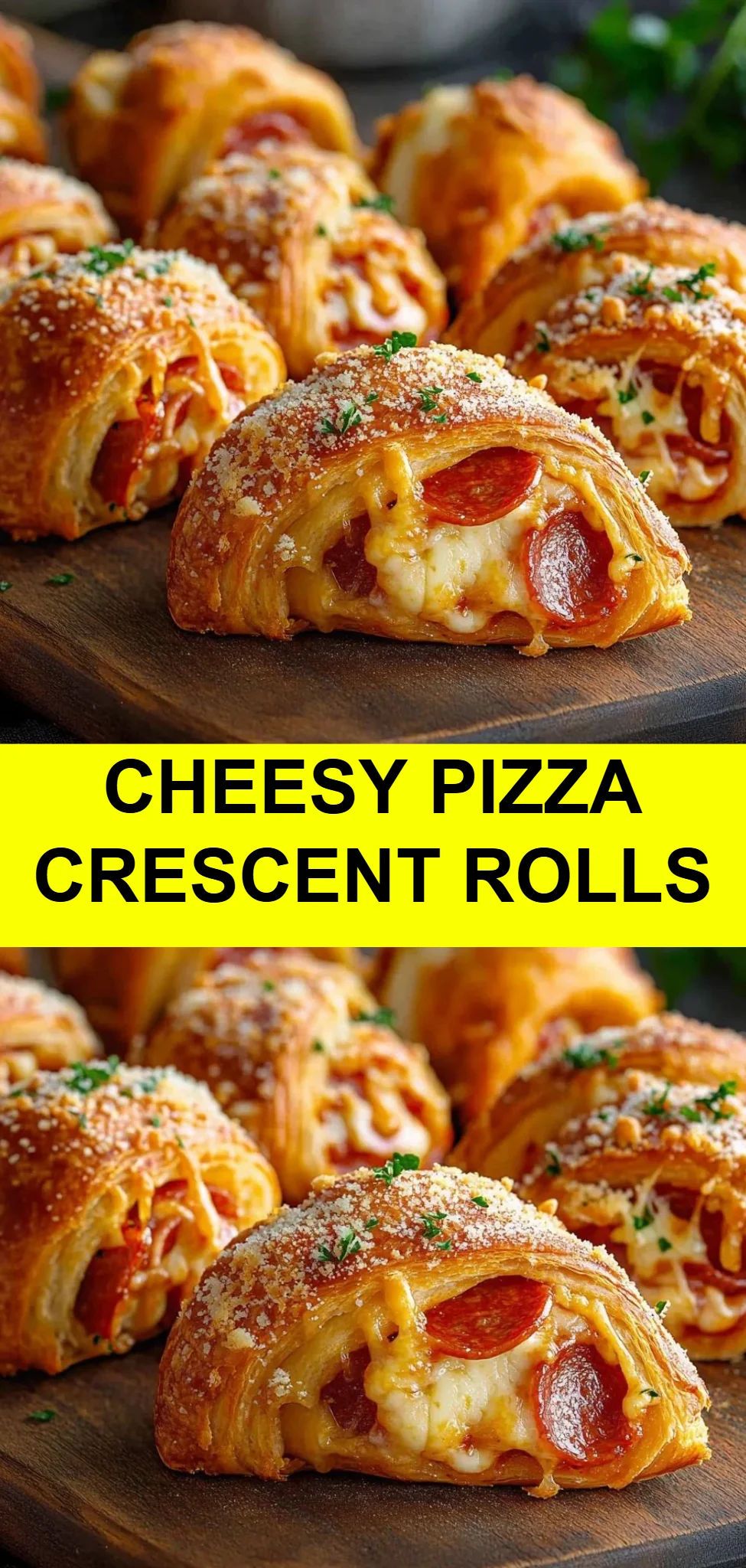 Cheesy Pizza Crescent Rolls