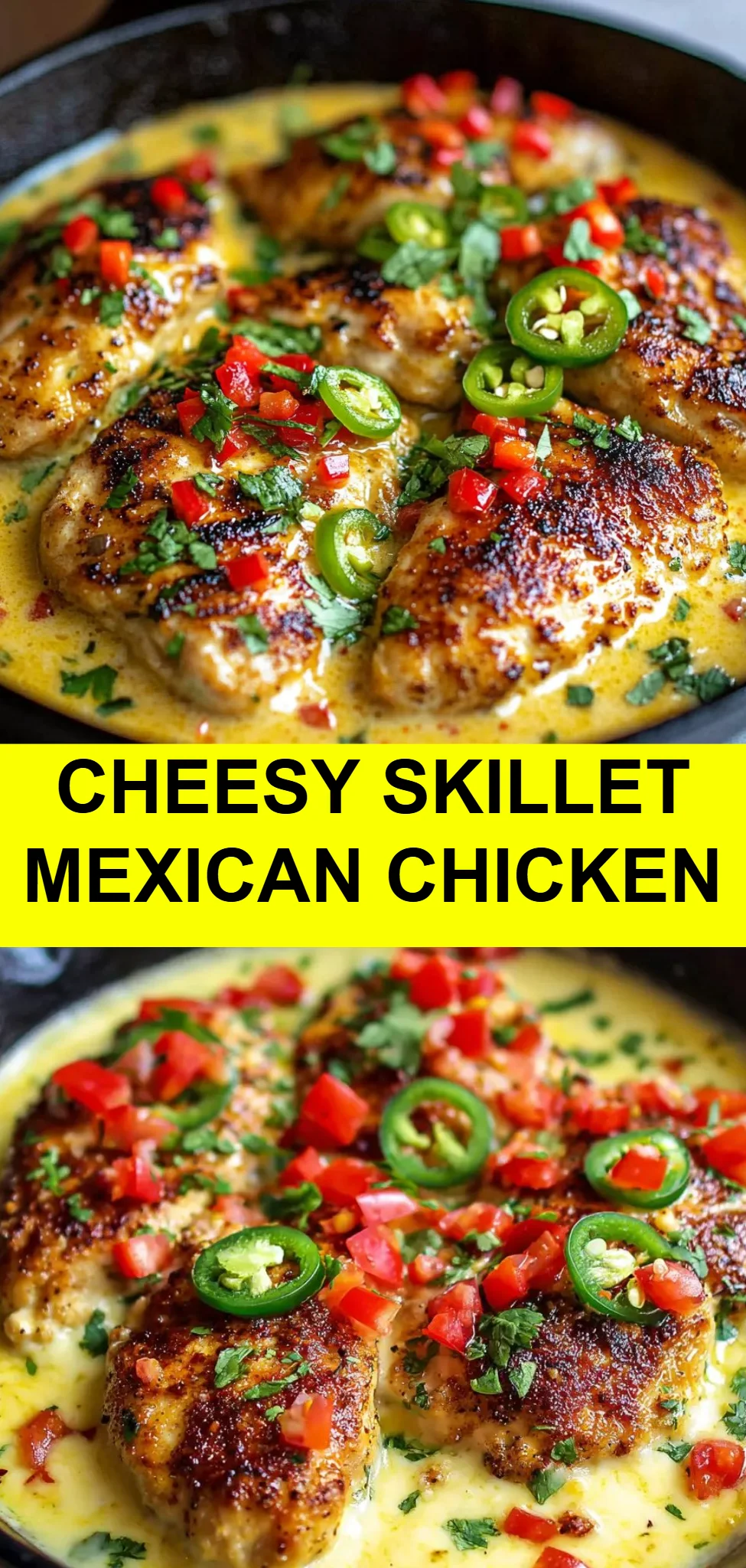 Cheesy Skillet Mexican Chicken