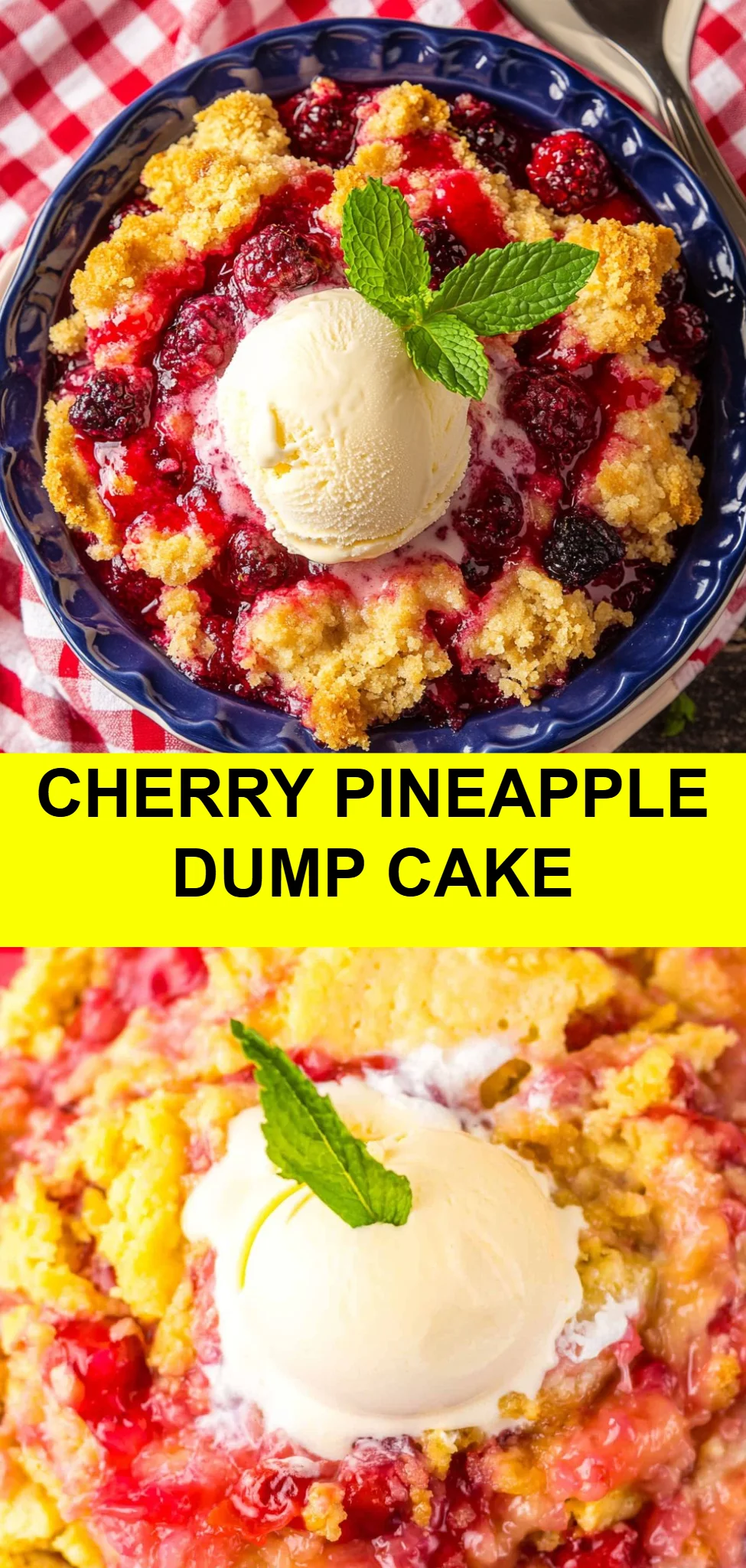 Cherry Pineapple Dump Cake