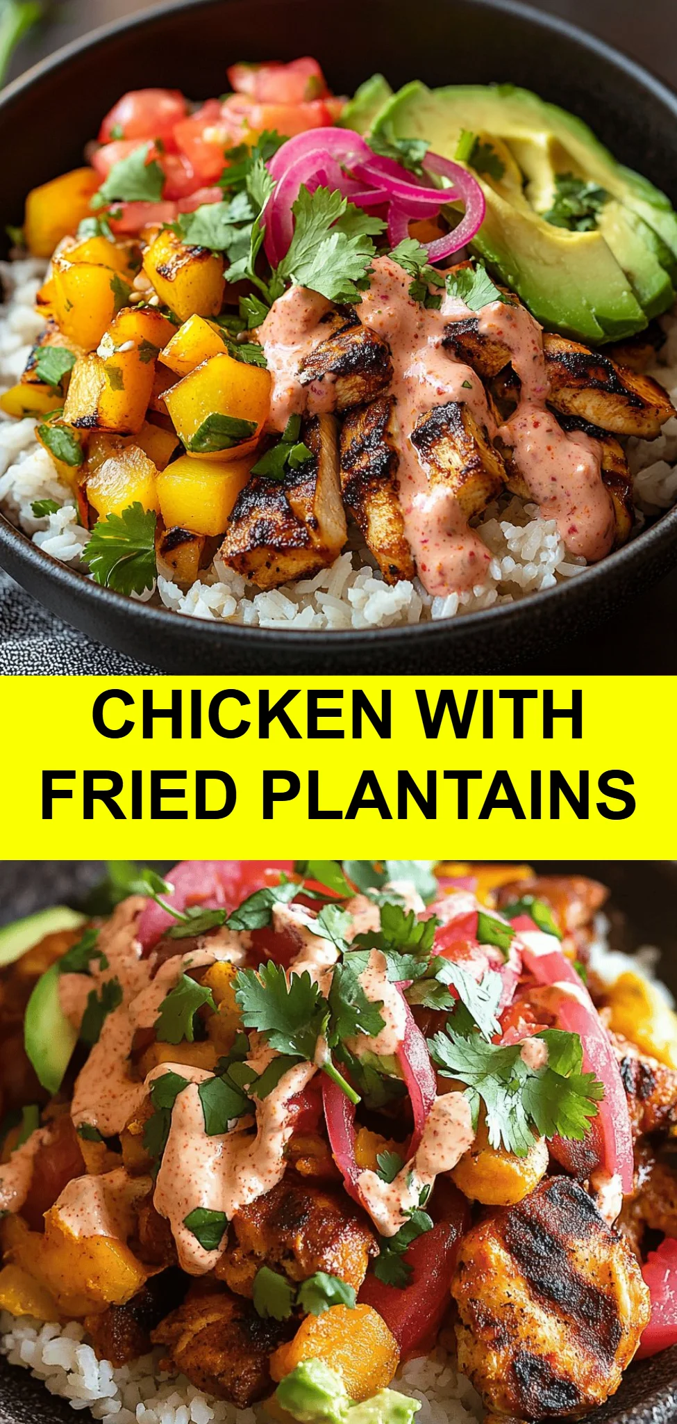 Chicken with Fried Plantains