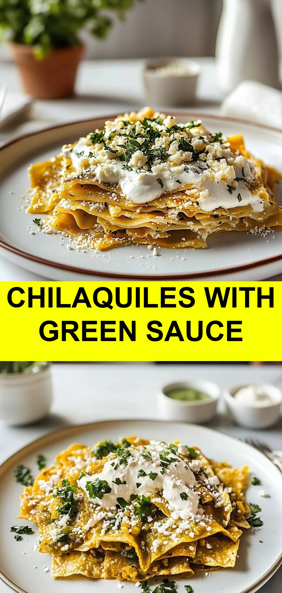 Chilaquiles with Green Sauce