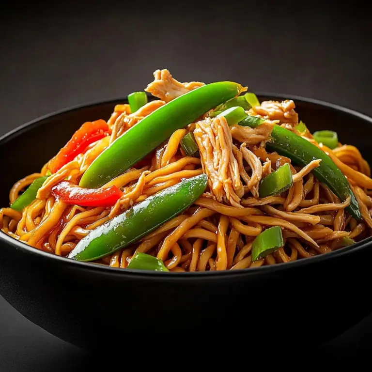 Delicious homemade Chow Mein stir-fried with fresh vegetables and noodles.