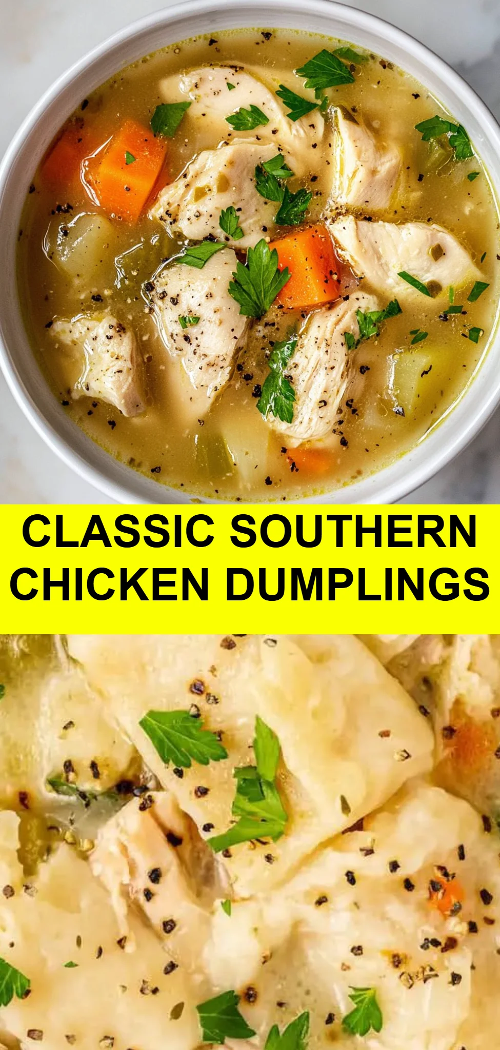 Classic Southern Chicken Dumplings