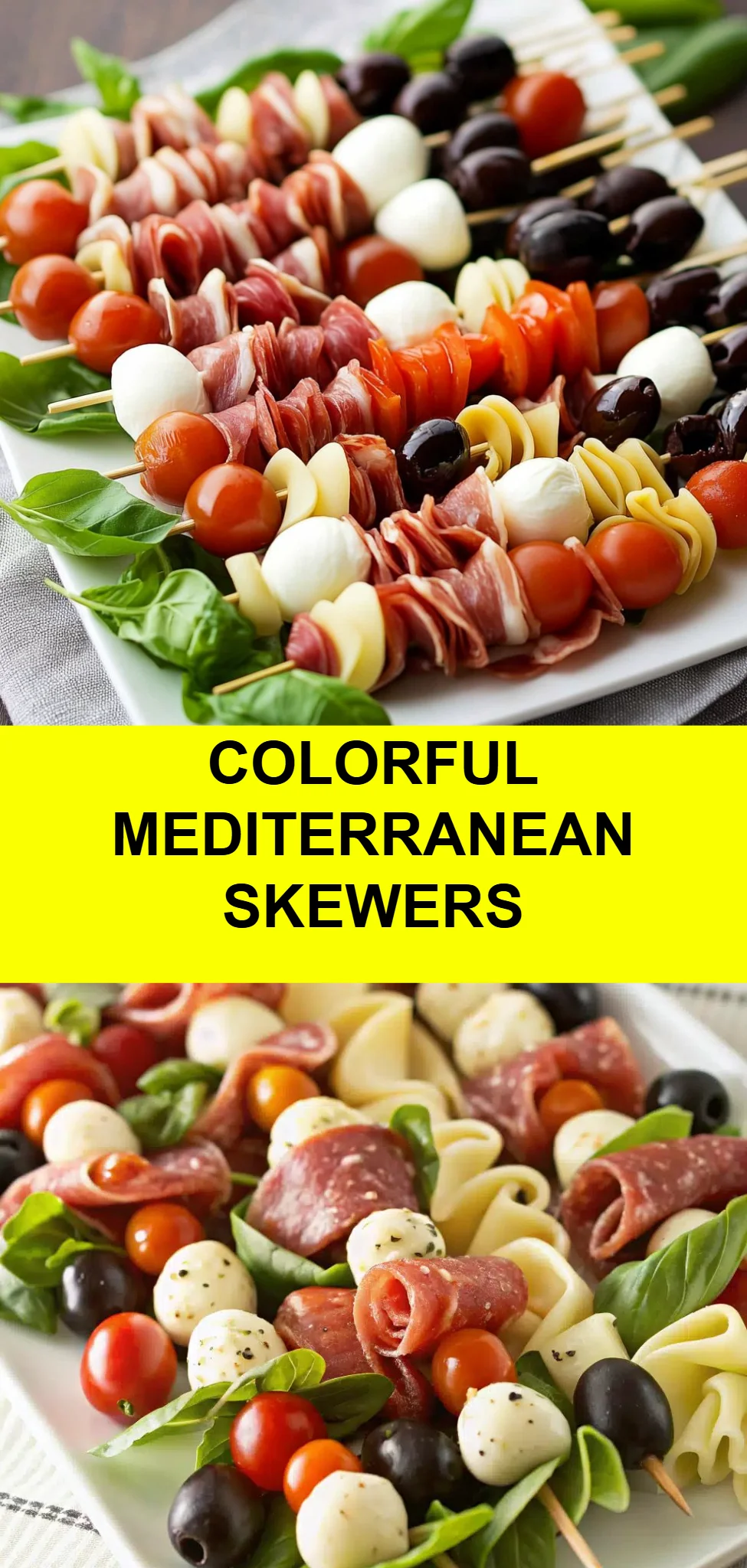 Colorful Mediterranean Skewers