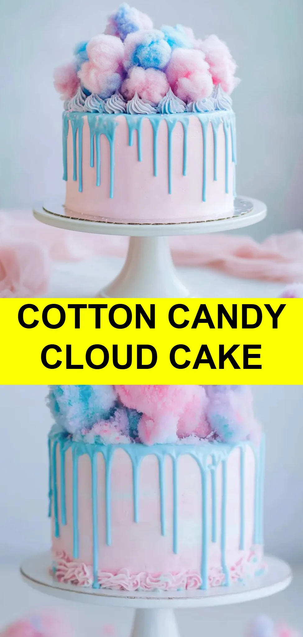 Cotton Candy Cloud Cake