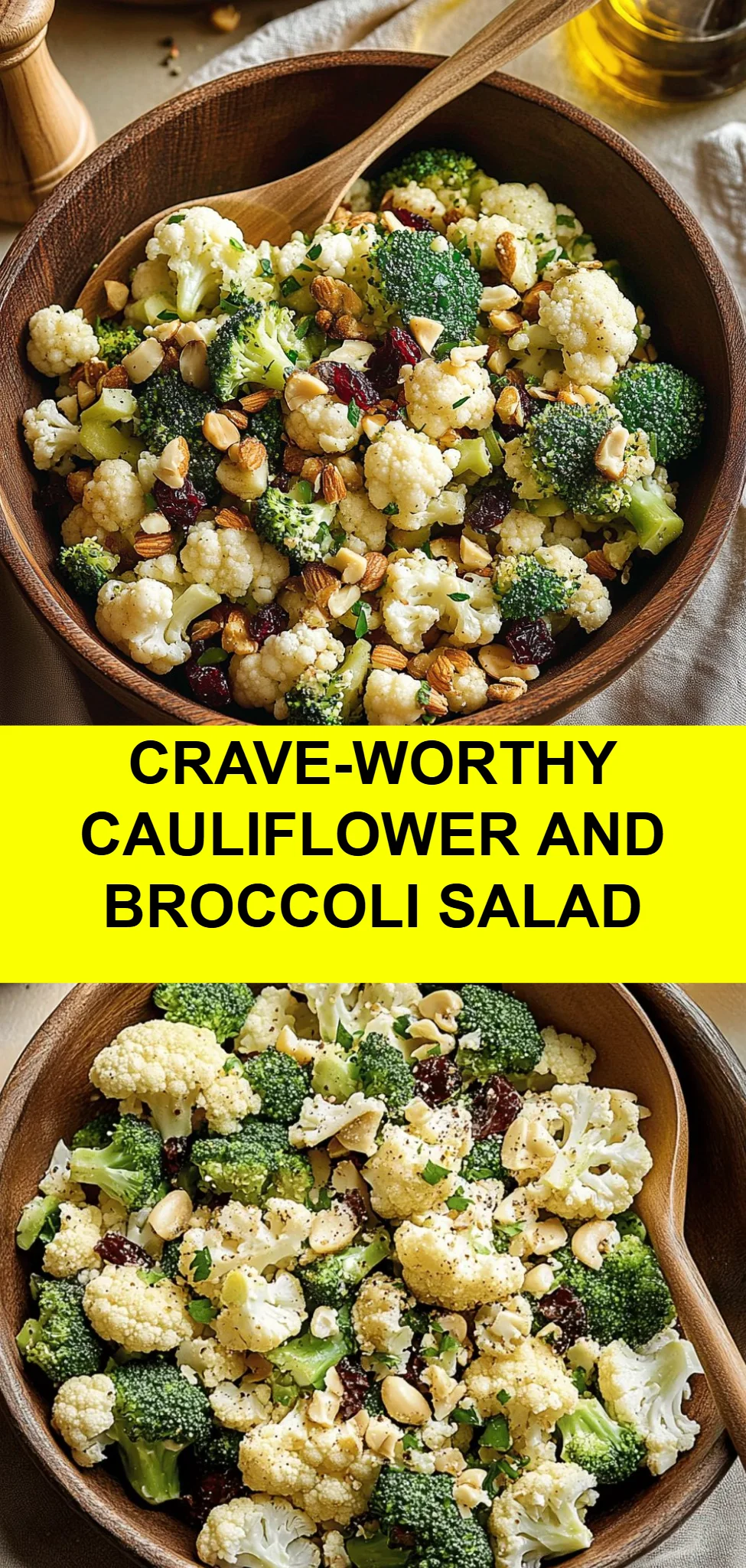 Crave-Worthy Cauliflower and Broccoli Salad