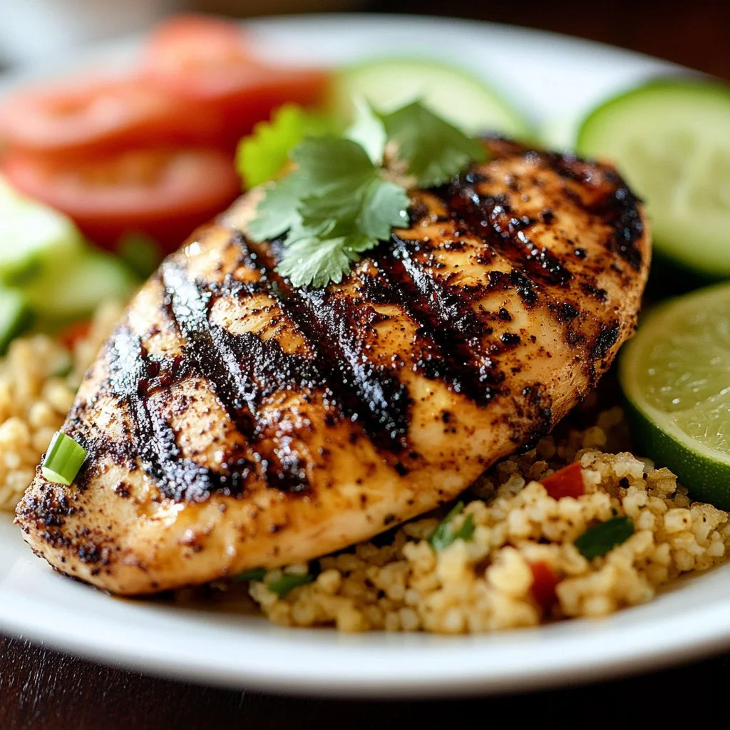 Delicious Crazy Chicken Recipe served with colorful vegetables