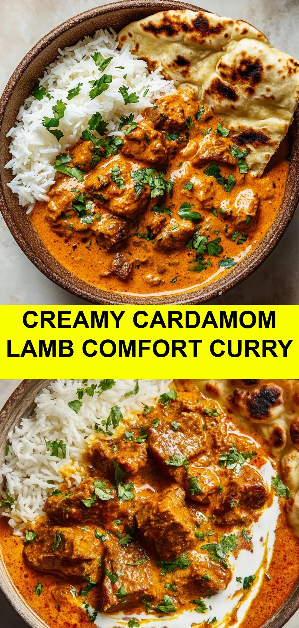 Creamy Cardamom Lamb Comfort Curry