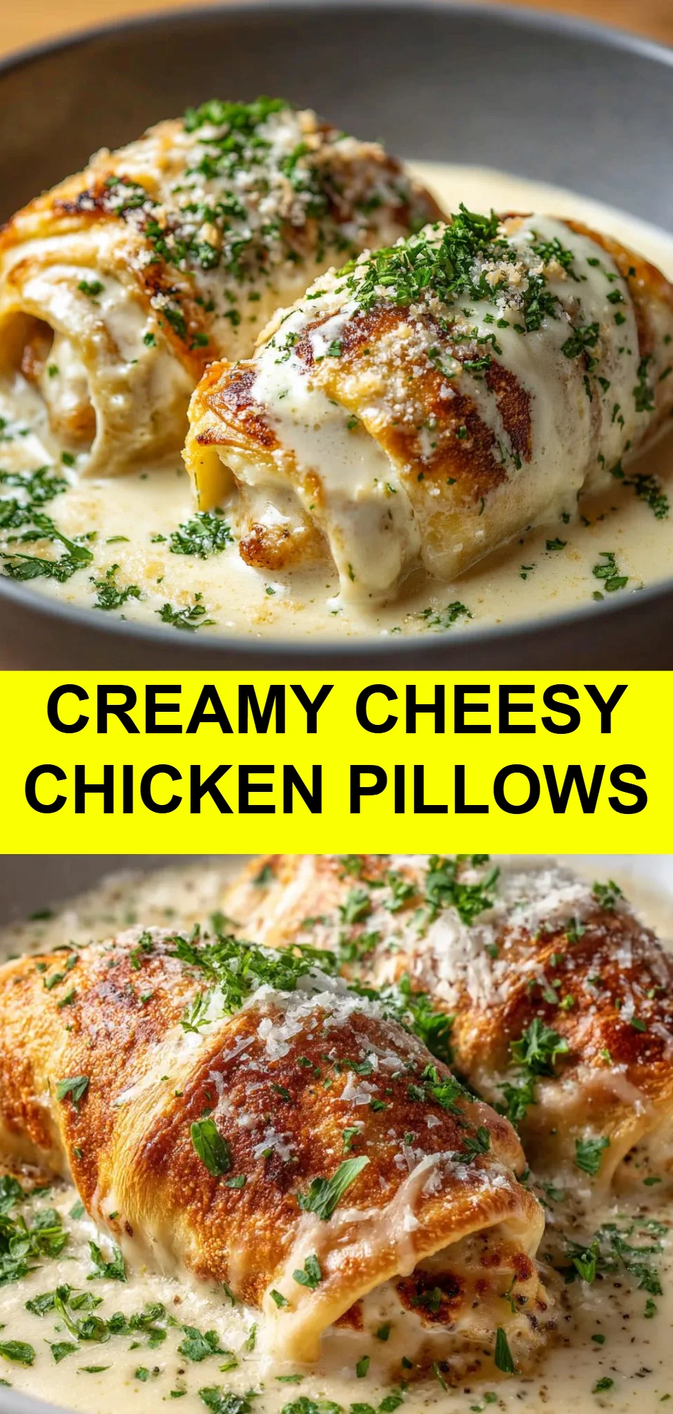 Creamy Cheesy Chicken Pillows