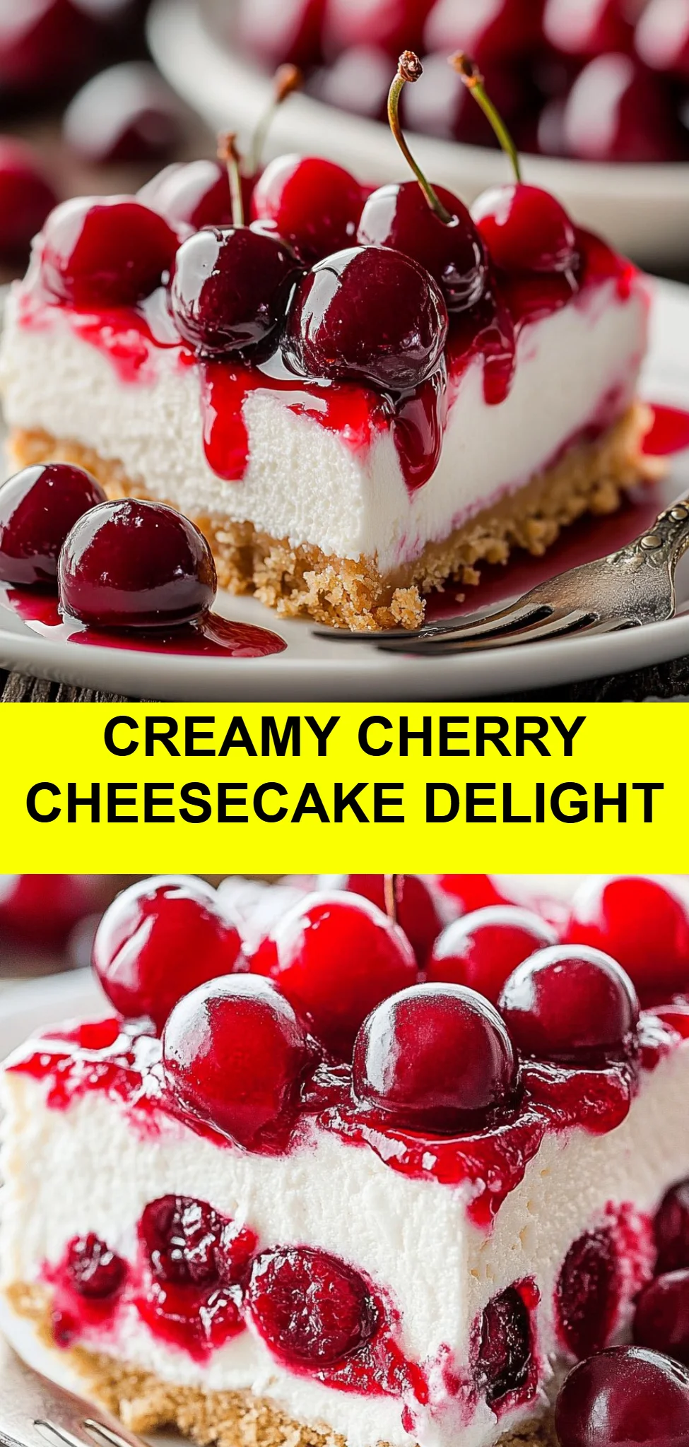 Creamy Cherry Cheesecake Delight