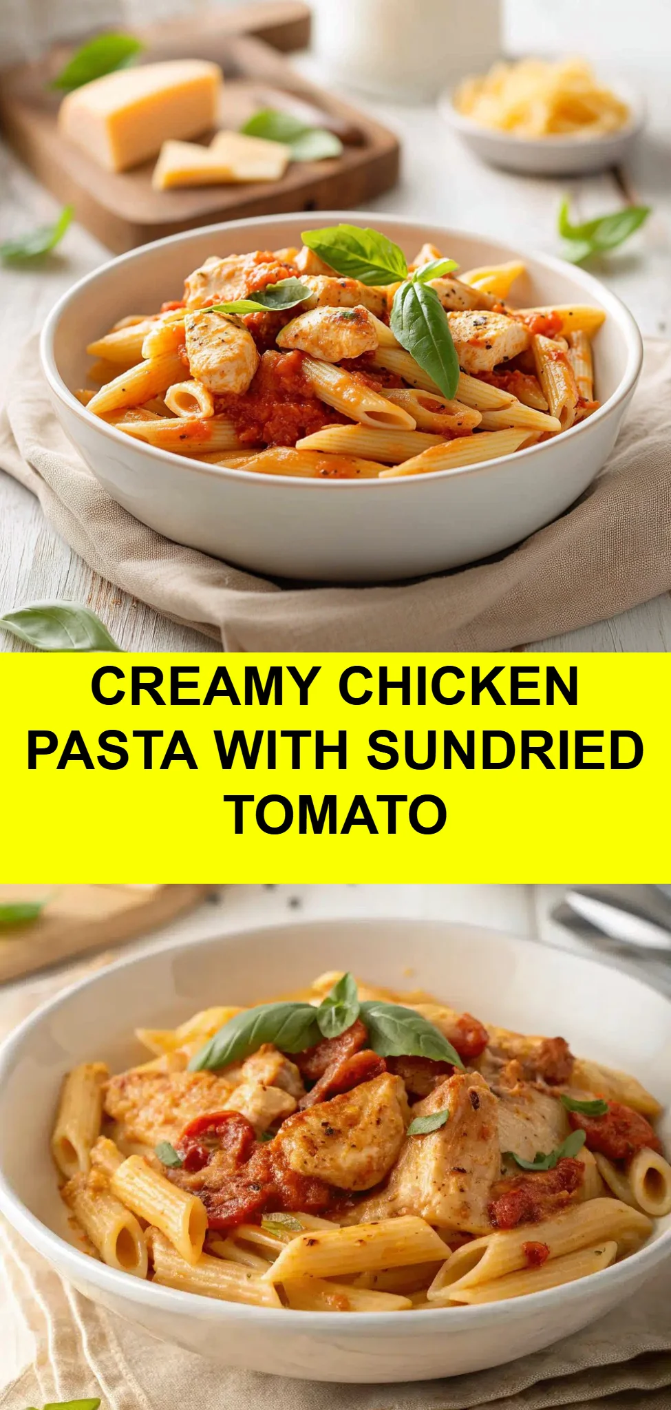 Creamy Chicken Pasta with Sundried Tomato