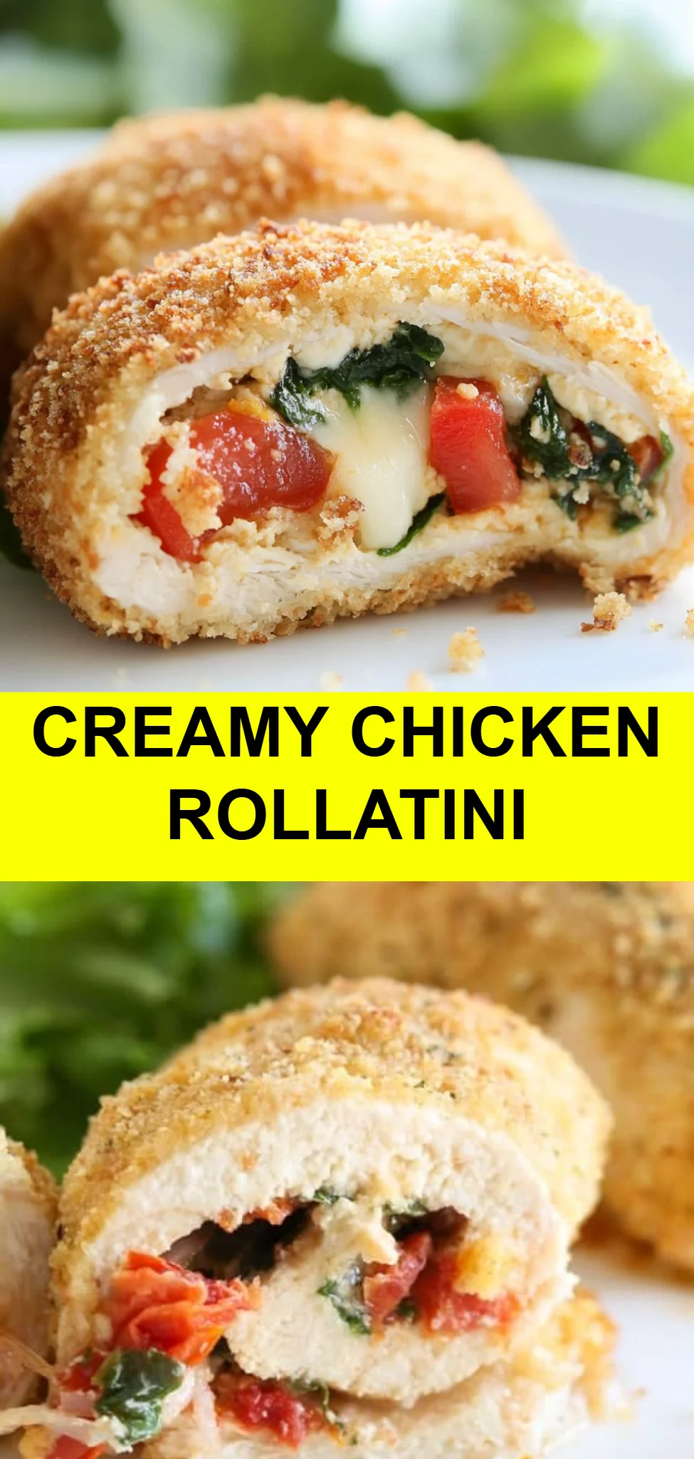 Creamy Chicken Rollatini