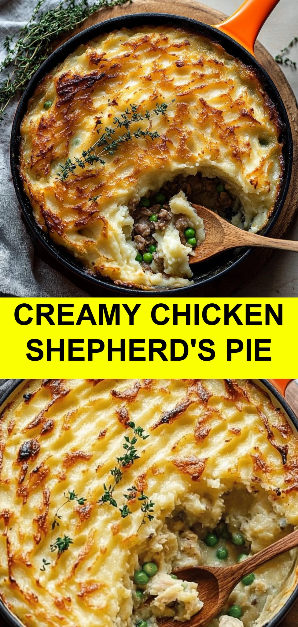 Creamy Chicken Shepherd's Pie