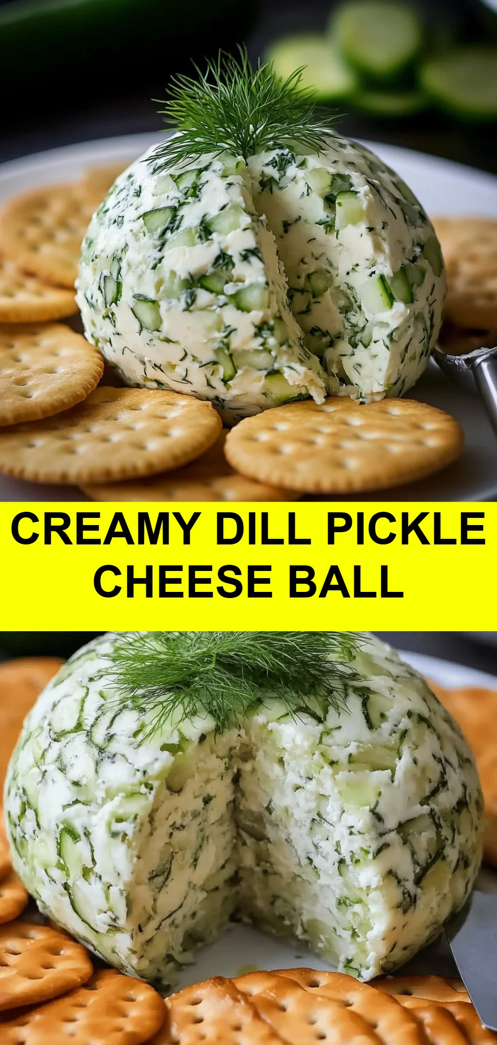 Creamy Dill Pickle Cheese Ball