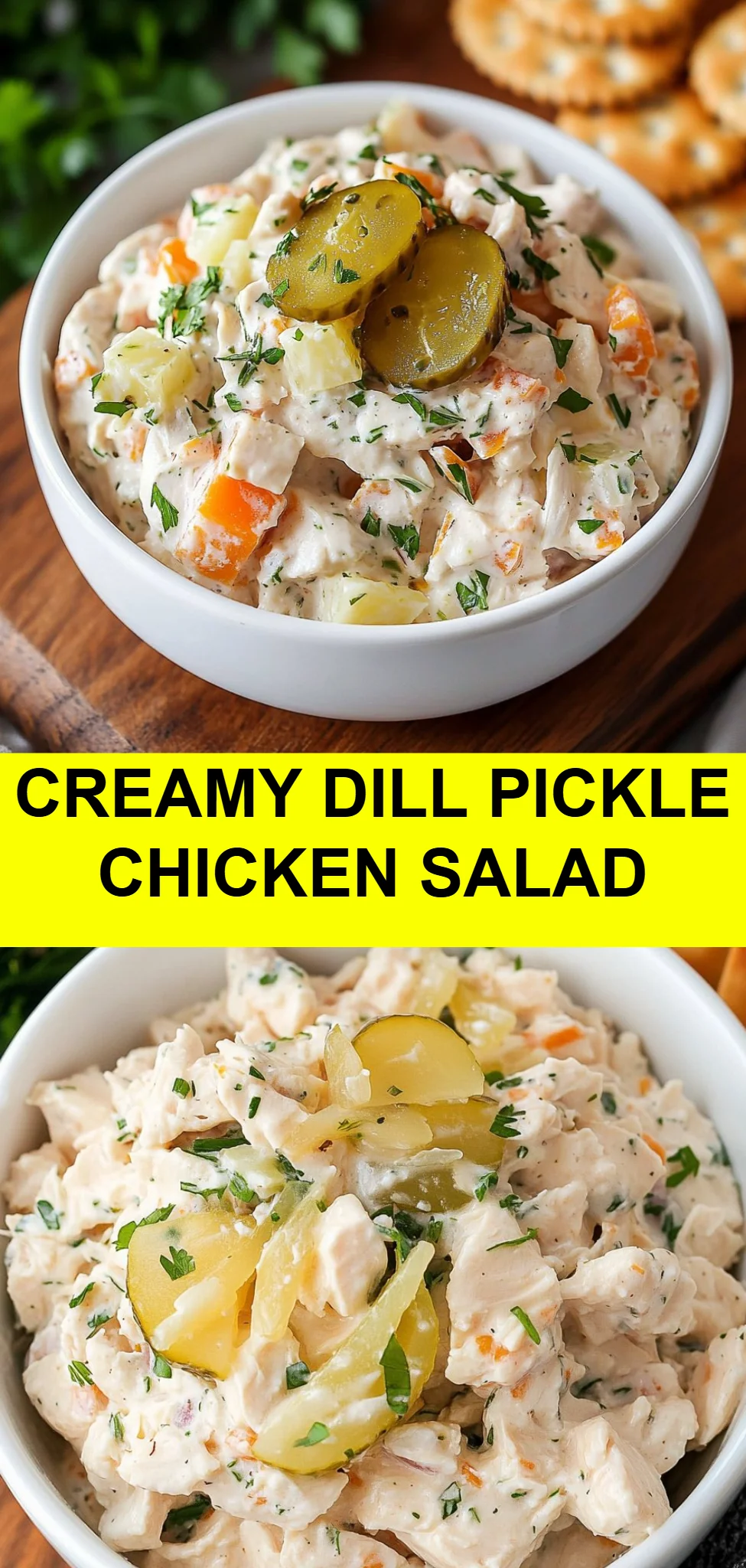Creamy Dill Pickle Chicken Salad