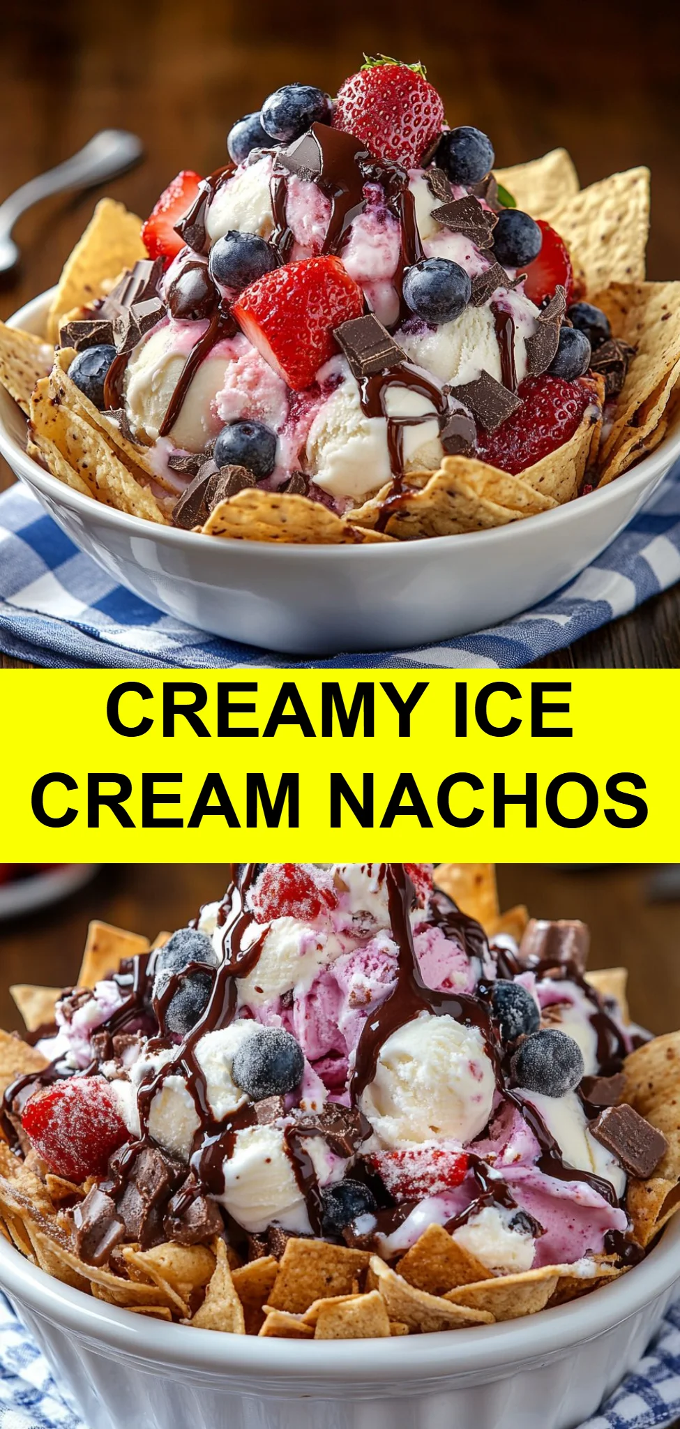 Creamy Ice Cream Nachos