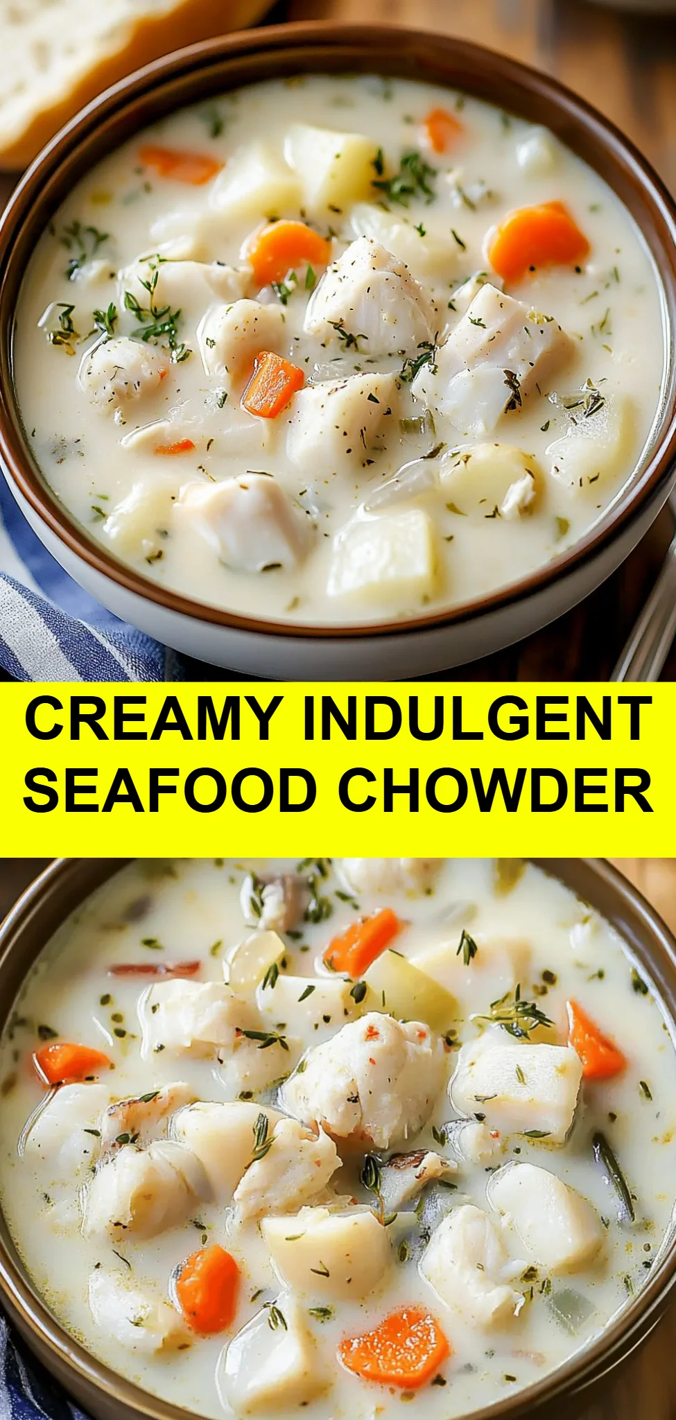 Creamy Indulgent Seafood Chowder
