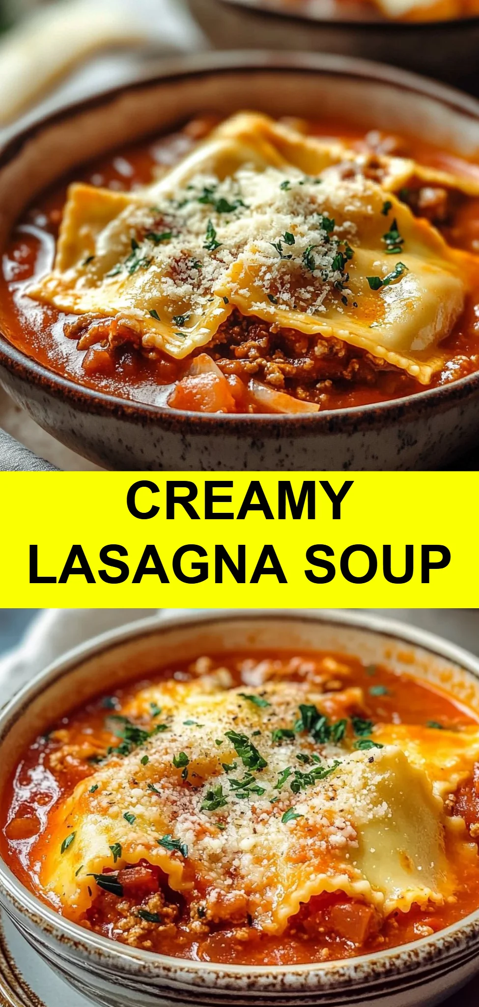 Creamy Lasagna Soup