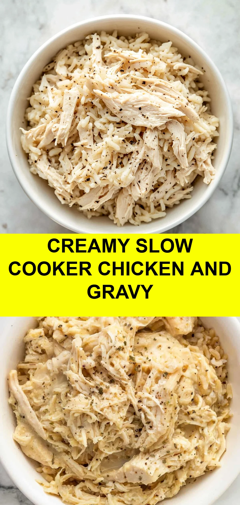 Creamy Slow Cooker Chicken and Gravy
