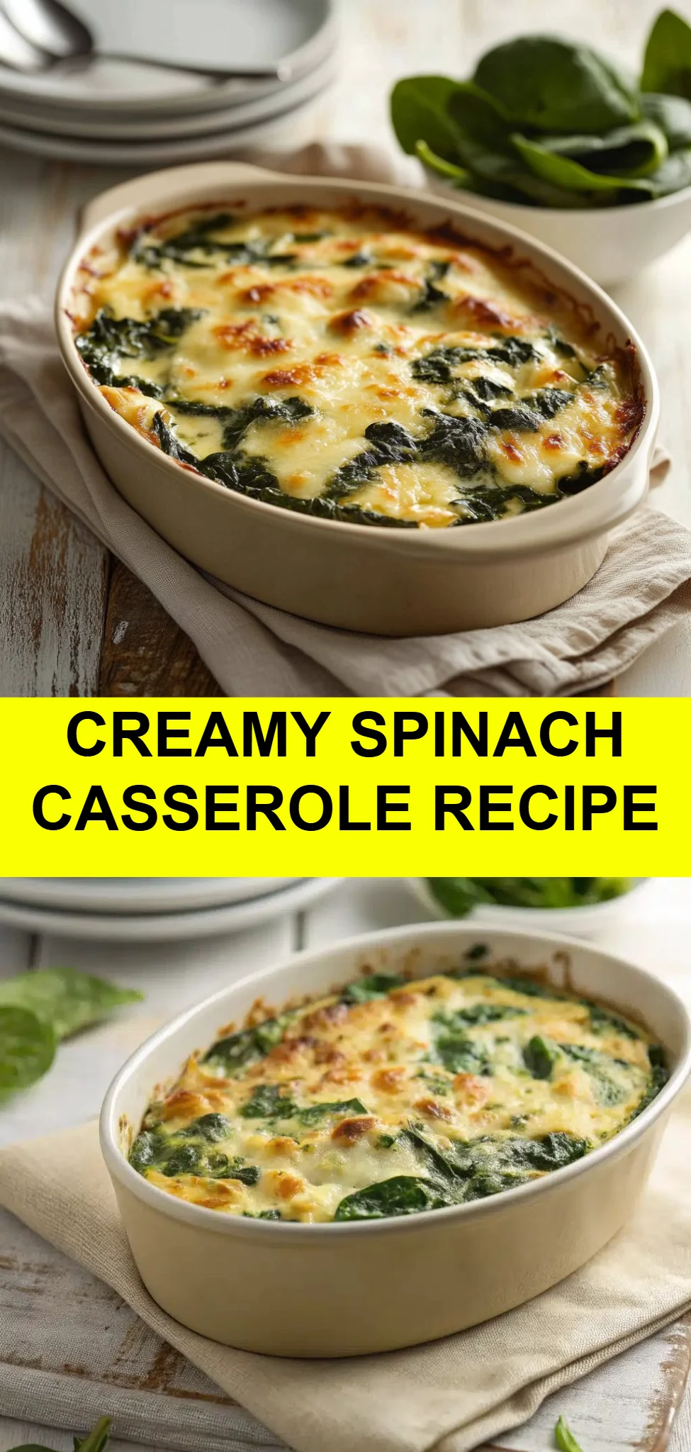 Creamy Spinach Casserole Recipe