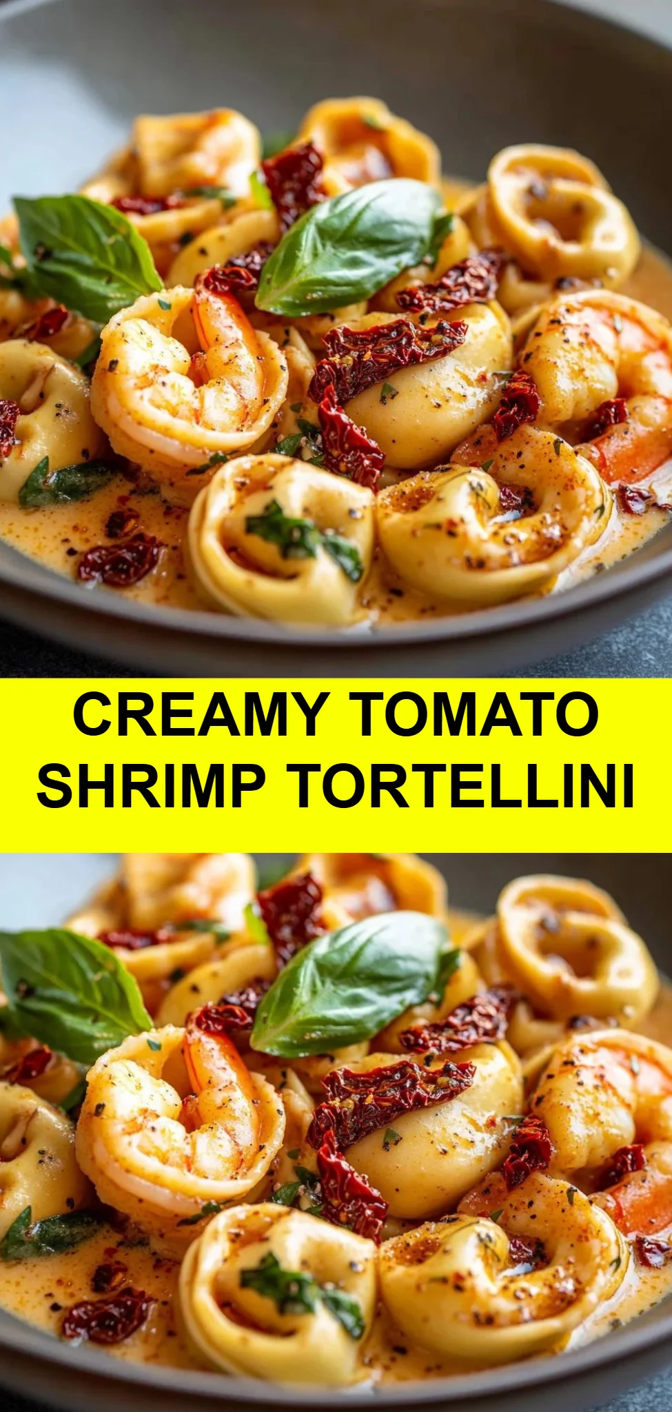 Creamy Tomato Shrimp Tortellini
