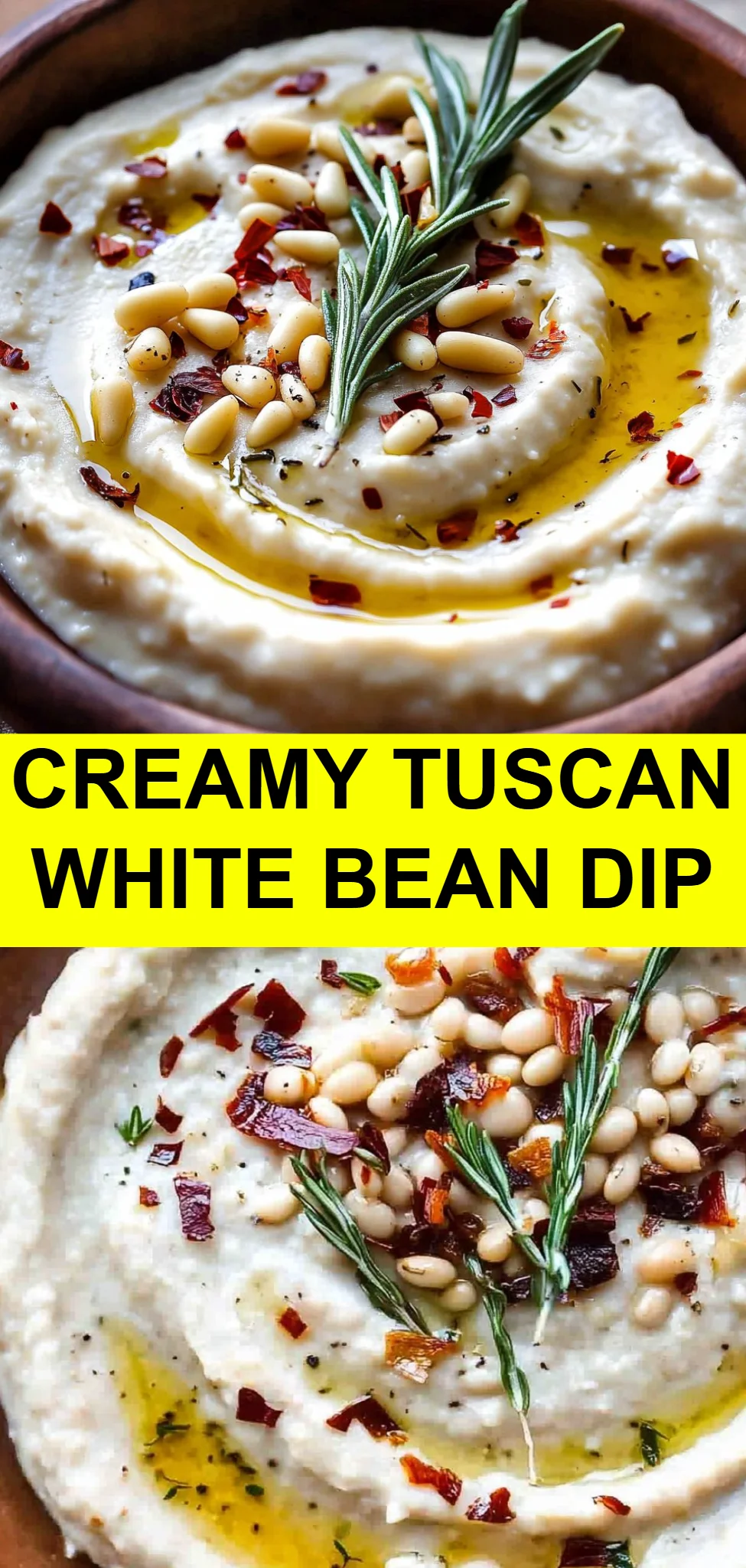 Creamy Tuscan White Bean Dip