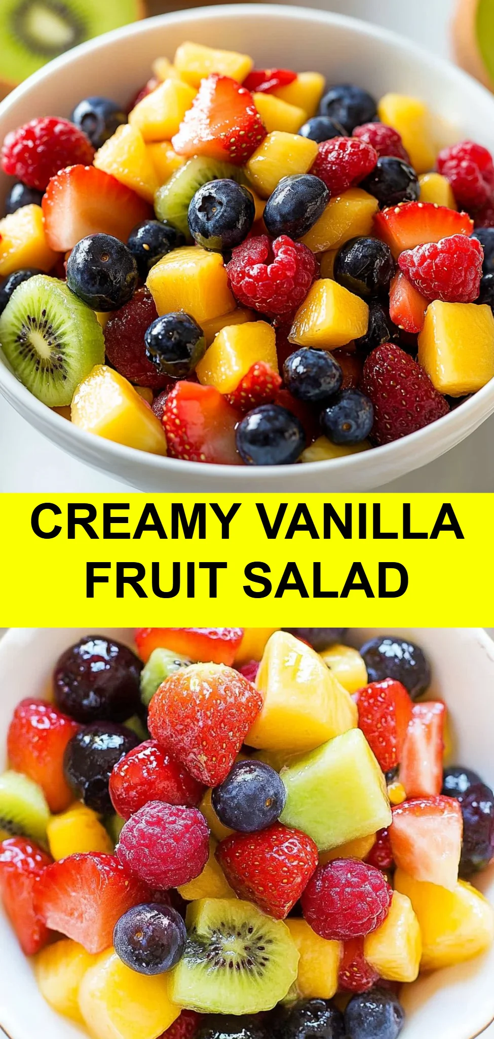 Creamy Vanilla Fruit Salad