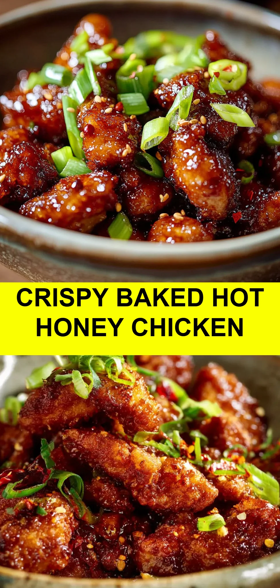 Crispy Baked Hot Honey Chicken
