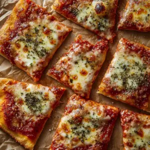 Crispy cheesy pizza chips in a bowl, perfect snack for pizza lovers.