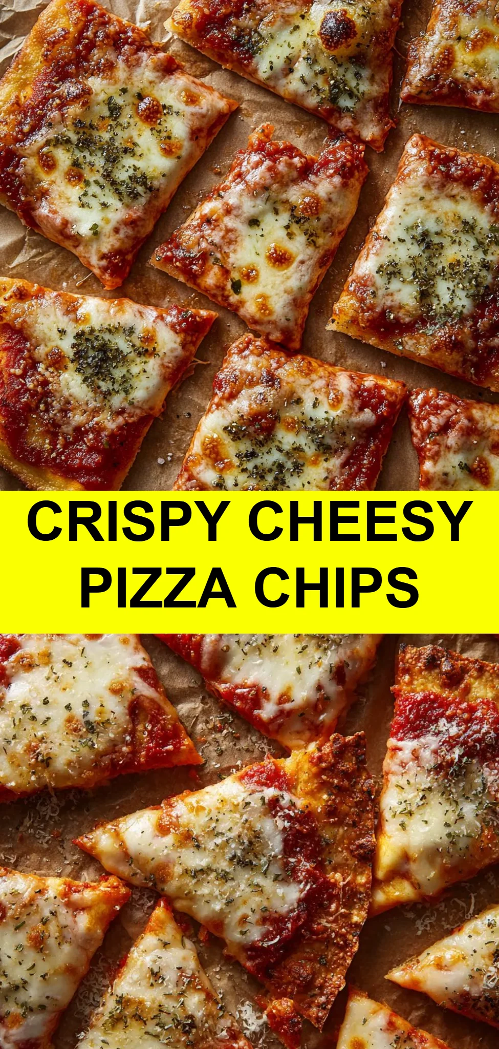 Crispy Cheesy Pizza Chips
