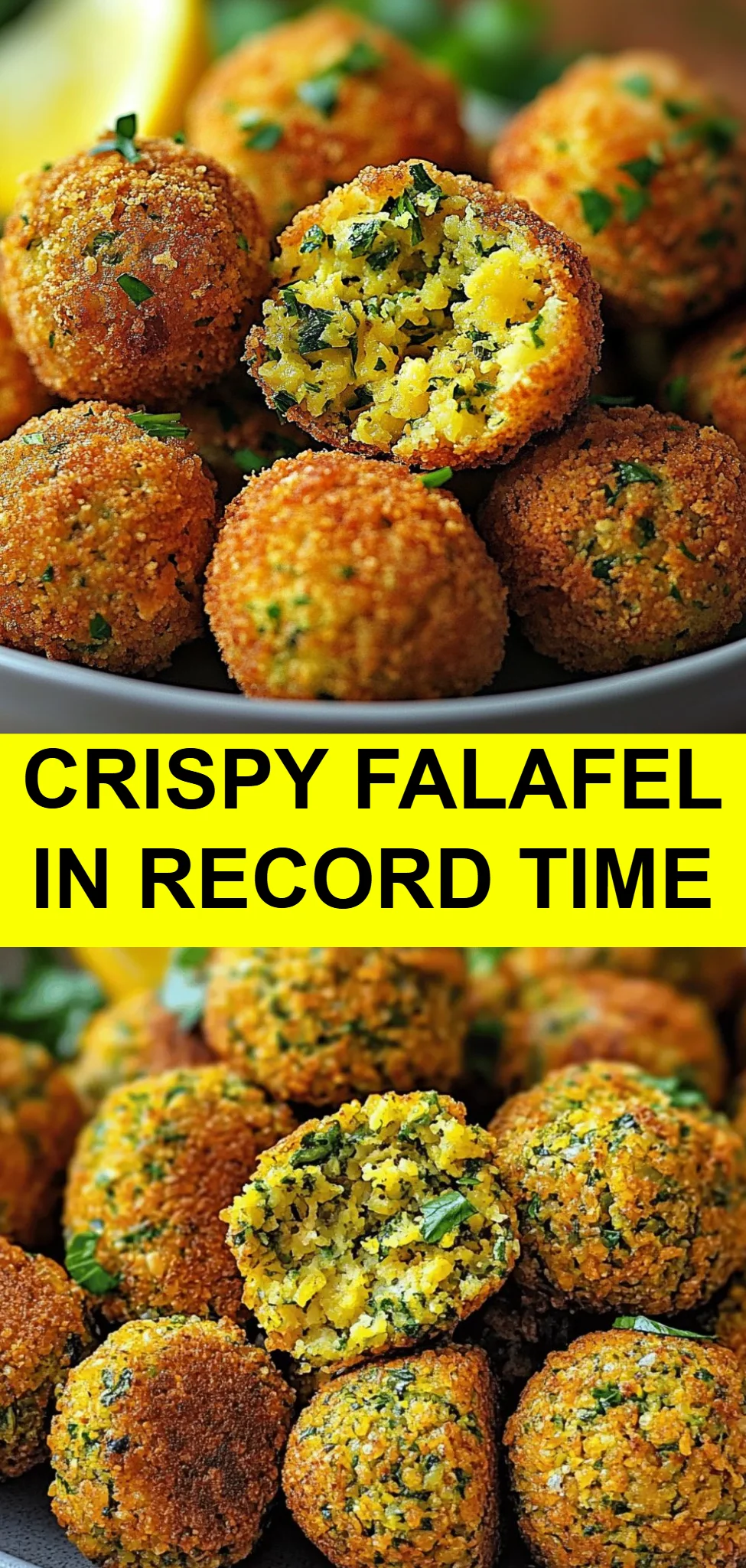 Crispy Falafel in Record Time