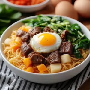 Delicious crispy fried noodles served in a bowl with colorful vegetables