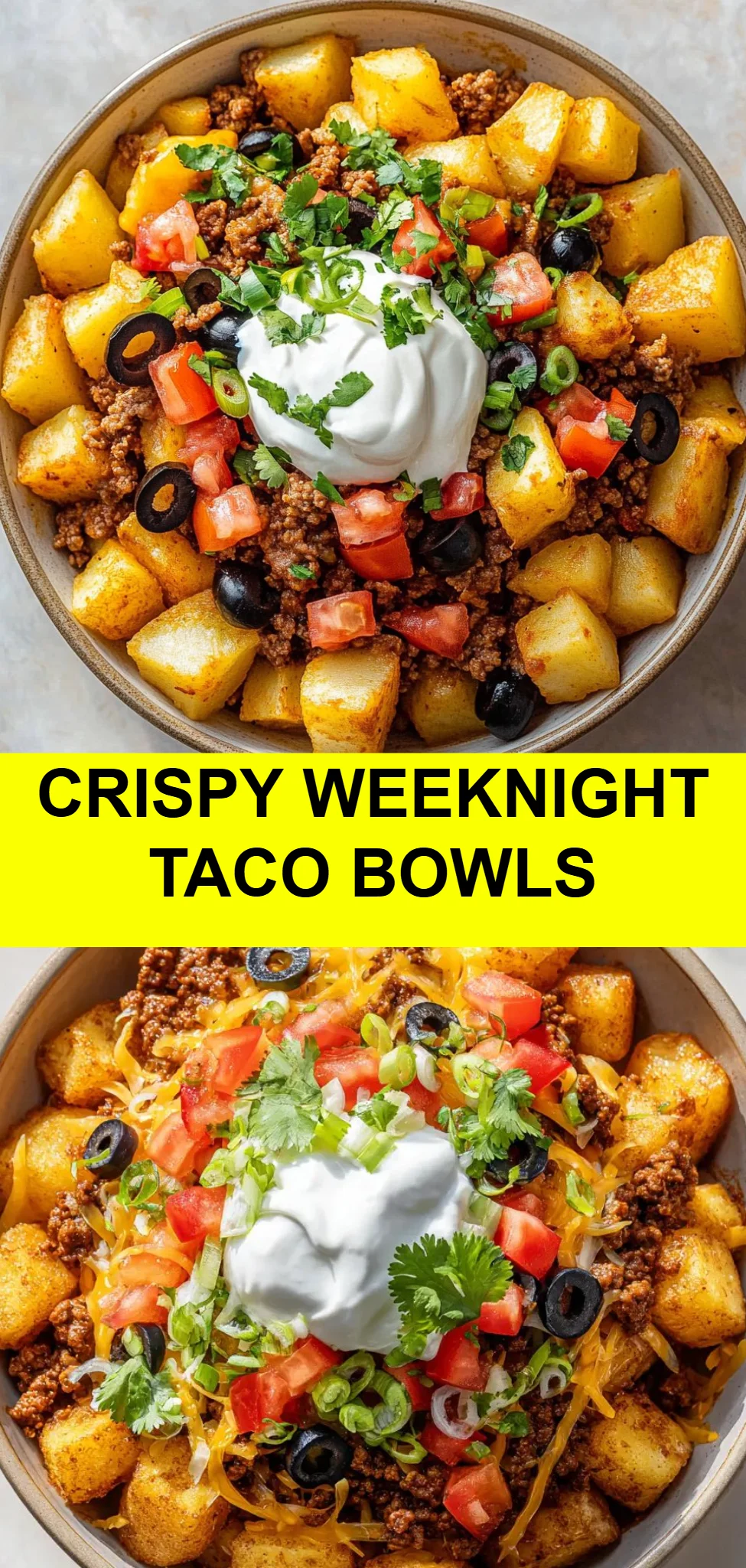 Crispy Weeknight Taco Bowls