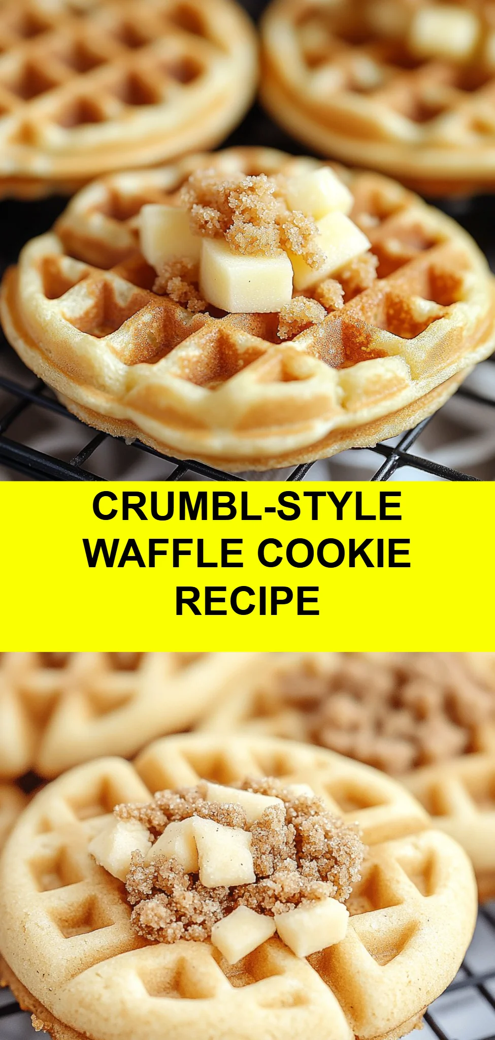 Crumbl-Style Waffle Cookie Recipe