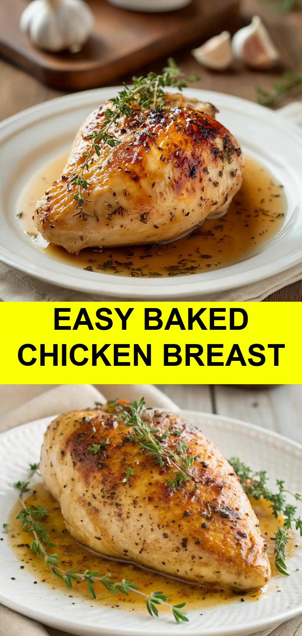 Easy Baked Chicken Breast