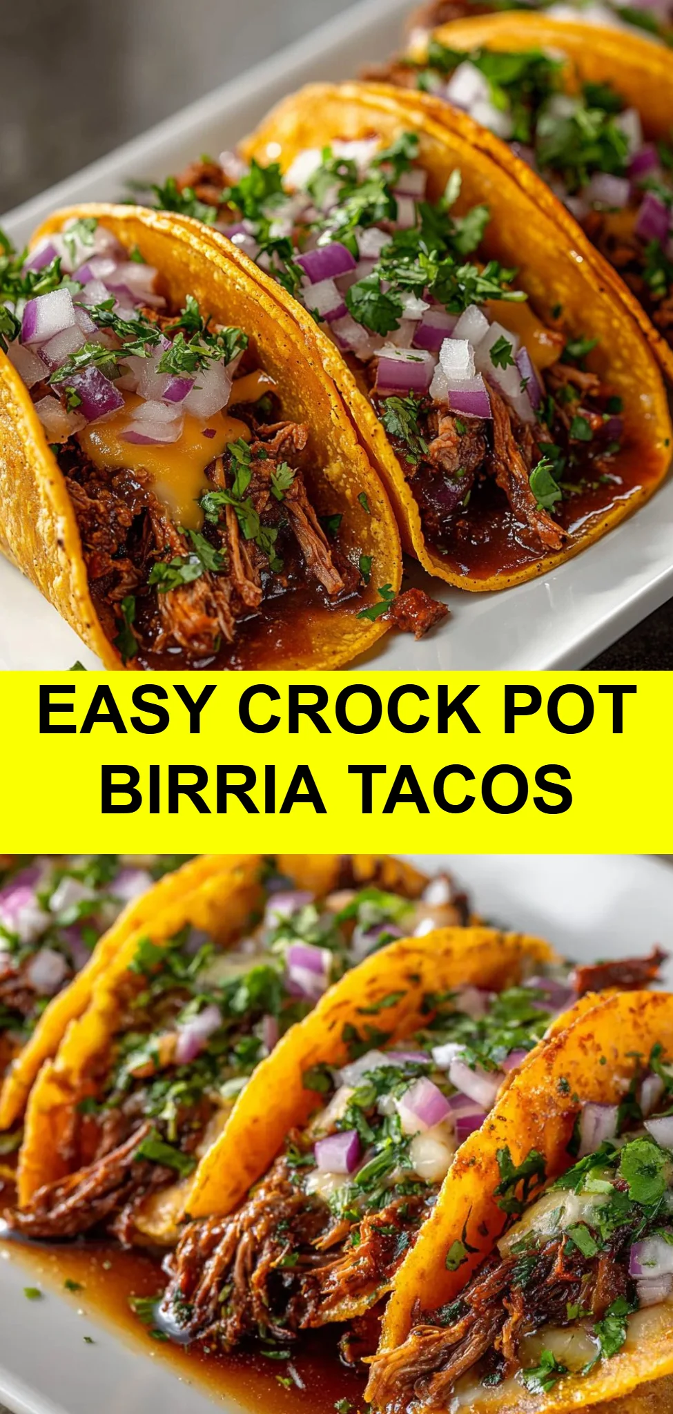 Easy Crock Pot Birria Tacos