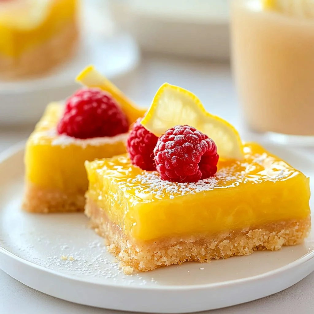 Easy lemon bars with a sweet and tart filling on a buttery crust