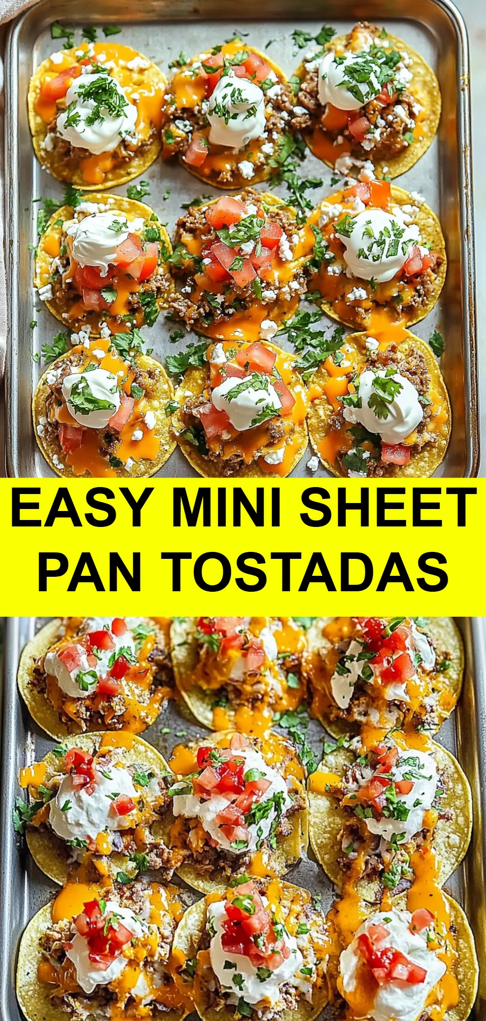 Easy Mini Sheet Pan Tostadas