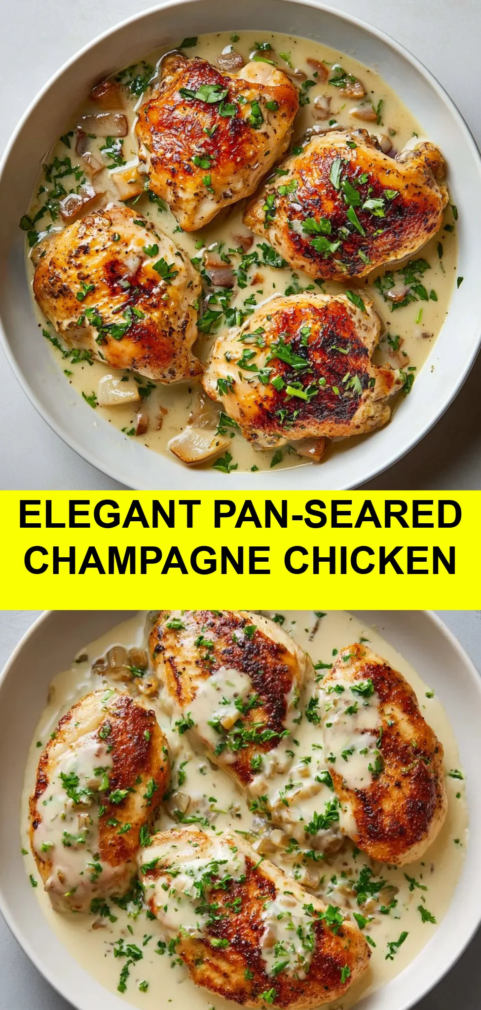 Elegant Pan-Seared Champagne Chicken