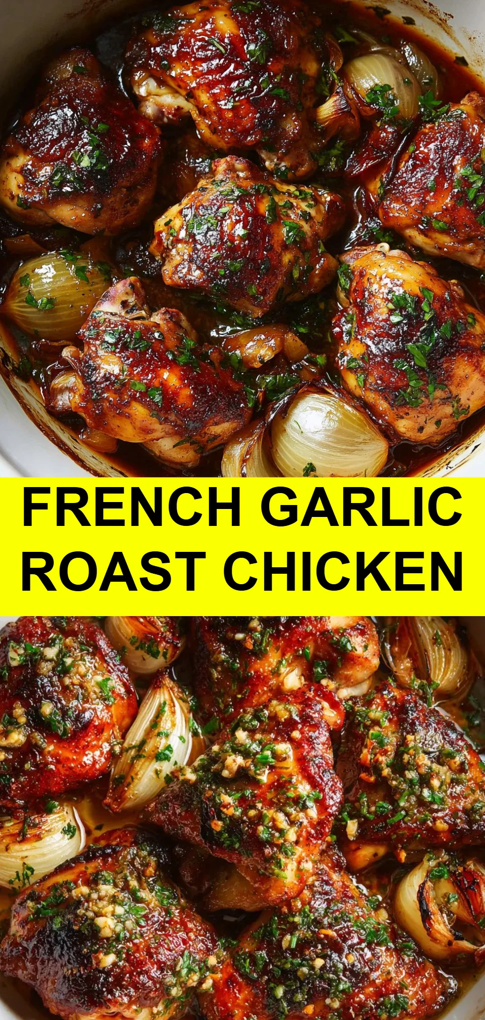 French Garlic Roast Chicken