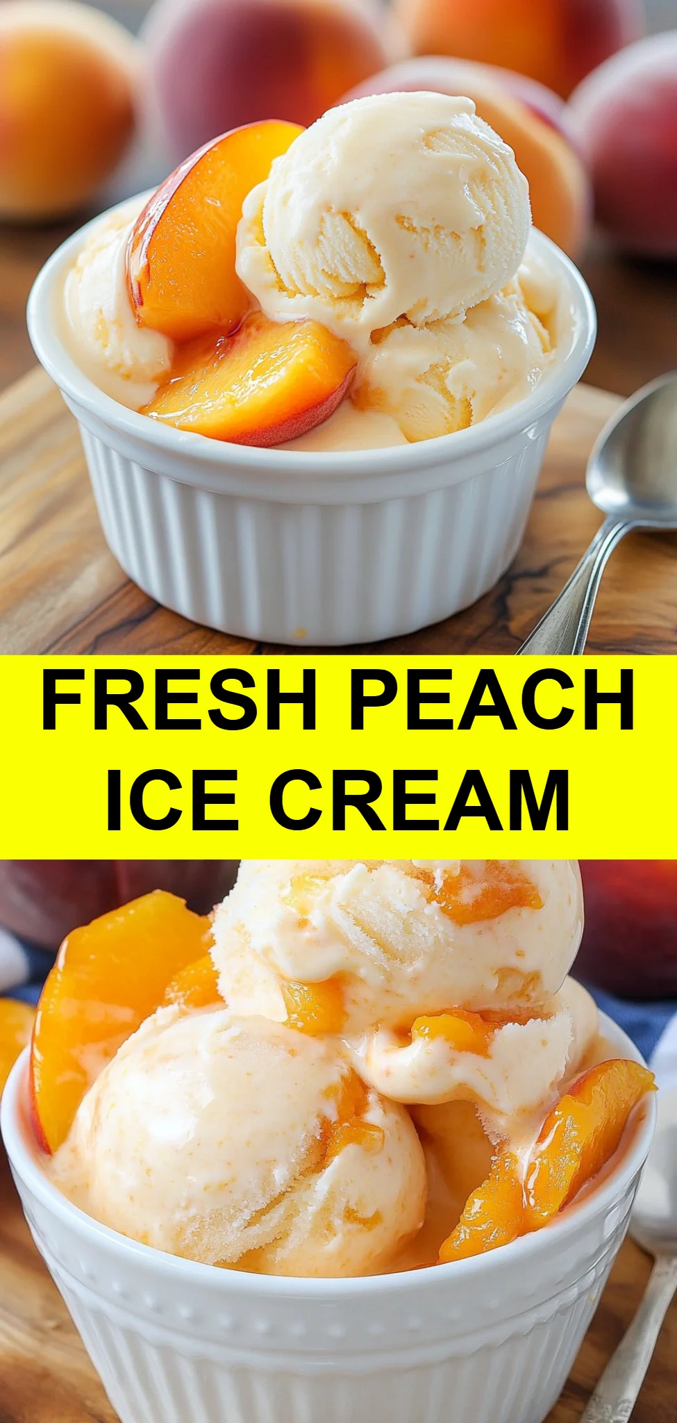 Fresh Peach Ice Cream