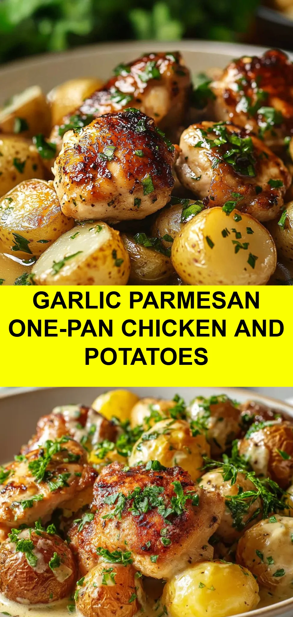 Garlic Parmesan One-Pan Chicken and Potatoes